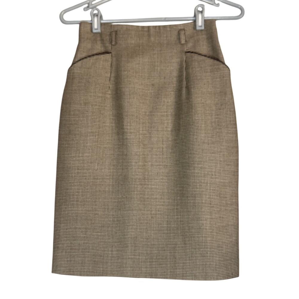 Vintage Ann Taylor 100% Wool Pencil Skirt Womens 4 High Waist Heritage Classic